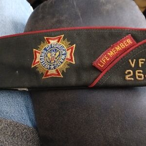 Veterans of Foreign Wars Cap - Black and Red
